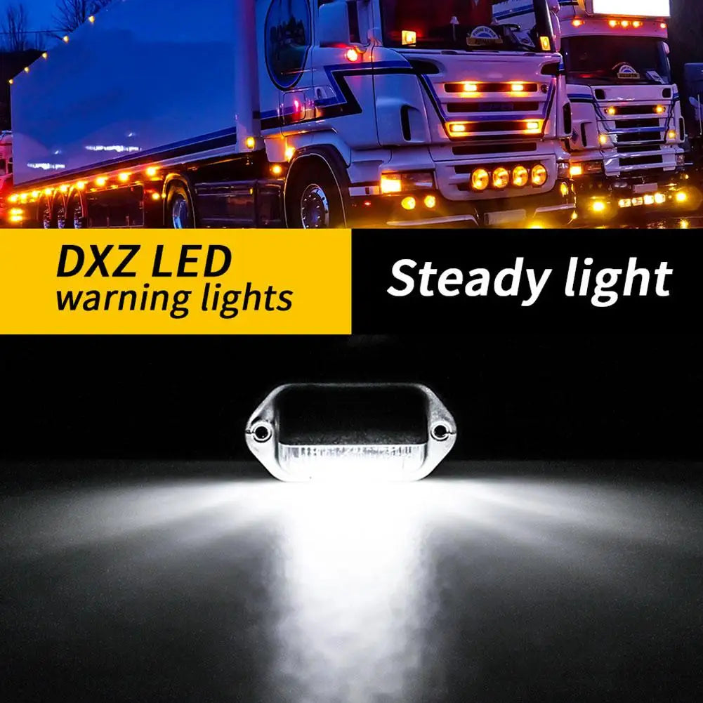 Universal Silver 6 Led License Plate Tag Lights Lamps For Truck Suv Trailer Van LED license plate light LED license plate light Peaceful Pleasures Health and Wellness