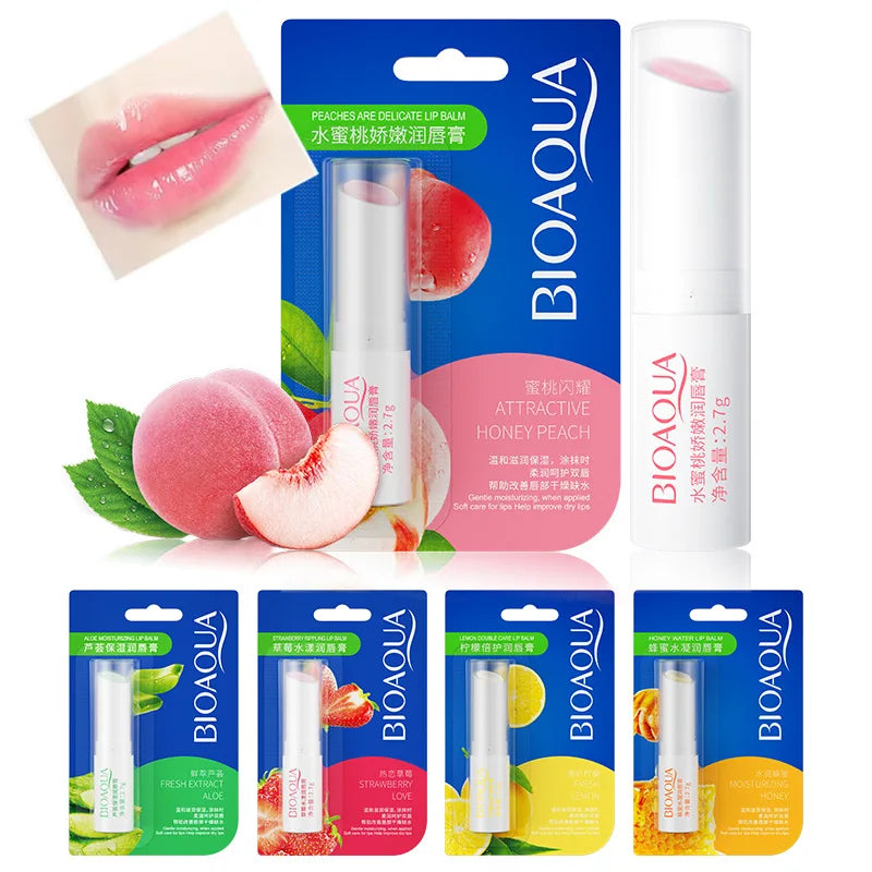 BIOAQUA Natural Fruit Lip Balm – Moisturizing Jelly Nourishing