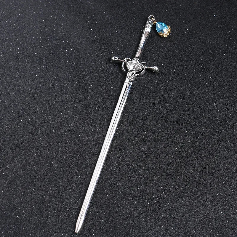 Vintage Sword Hair Stick – Metal Hairpin for Women
