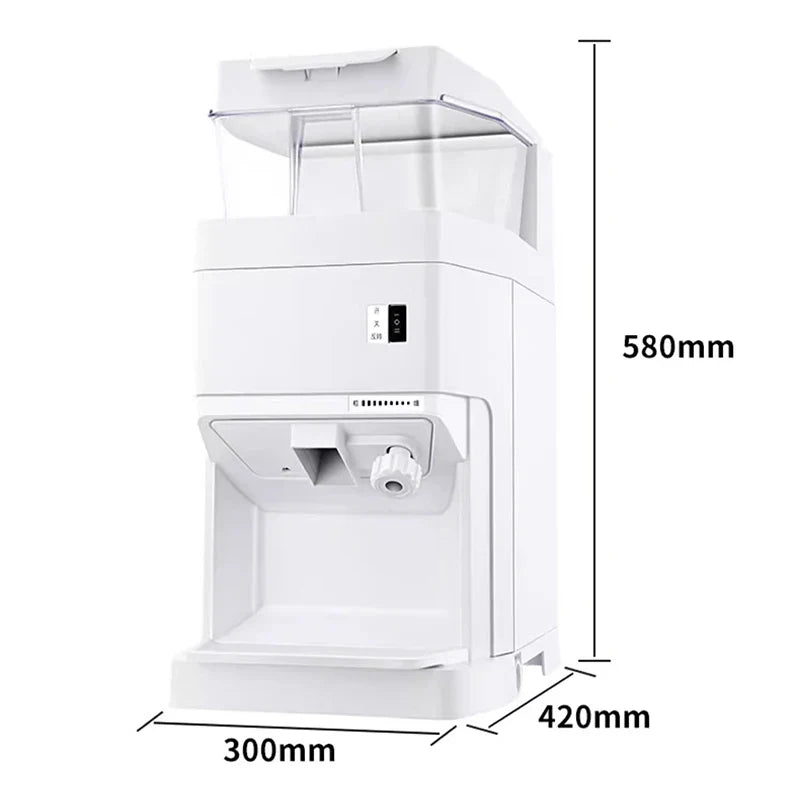 Commercial Electric Ice Crusher 400kg/h – Snow Cone Machine