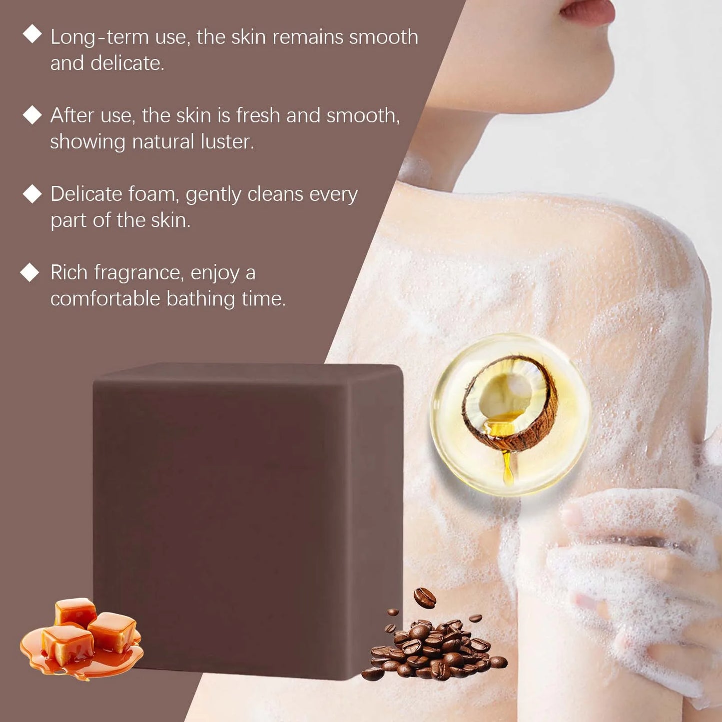 OceAura Coffee Essential Oil Soap – Moisturizing Sensitive Skin