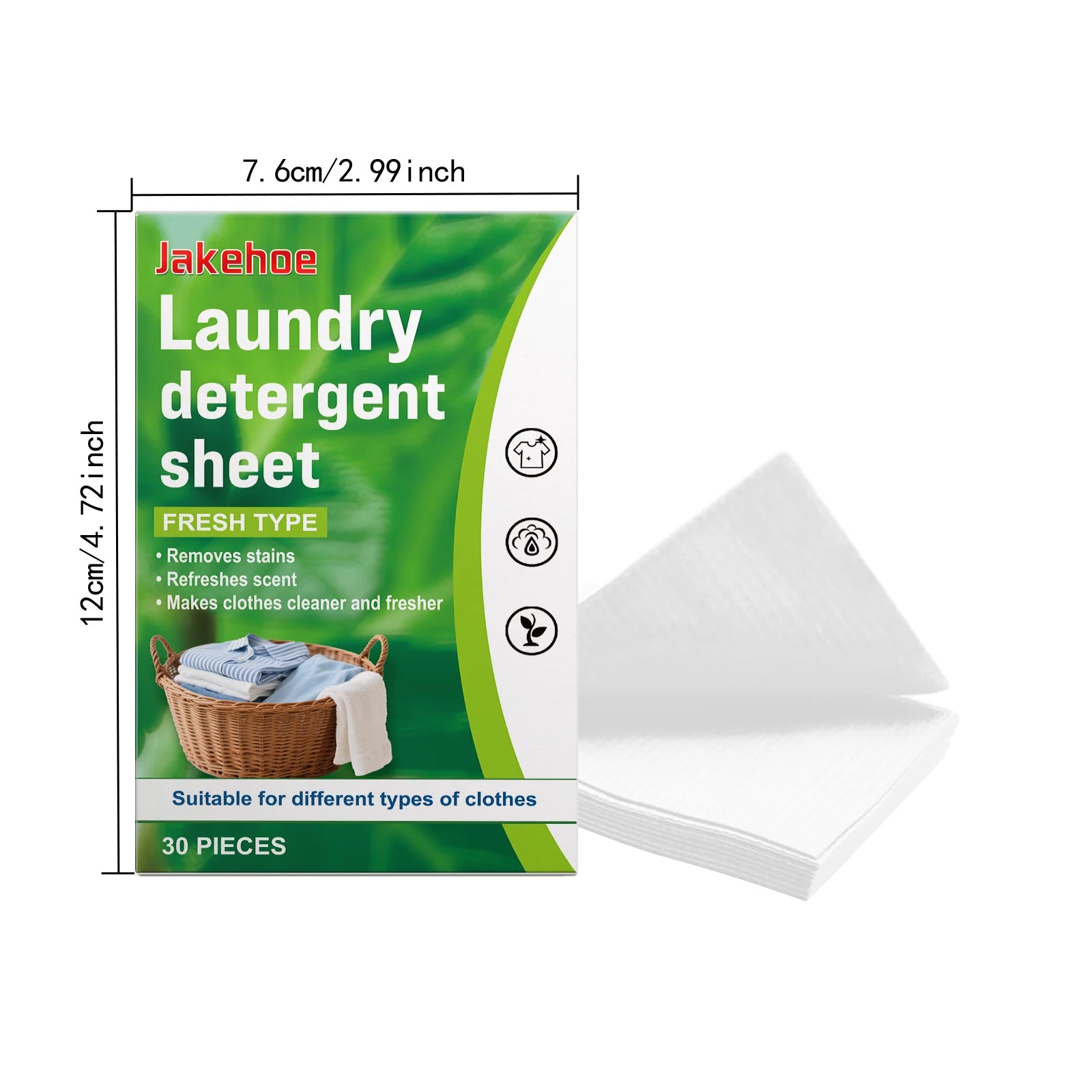 Laundry Detergent Sheets Deeply Dissolve Dirt And Grease Stains Suitable For Washing Machines Leaves Clothes Soft And Fragrant Peaceful Pleasures Health and Wellness