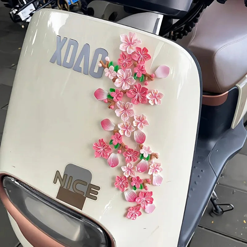 3D Cherry Blossom Resin Car Stickers 32/64pcs – Sakura Decals