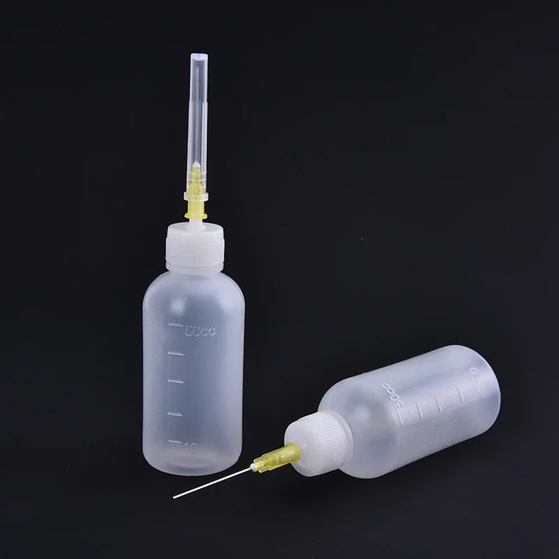 50ml Needle Dispenser Bottles 3-Pack – Flux & Adhesive Tool