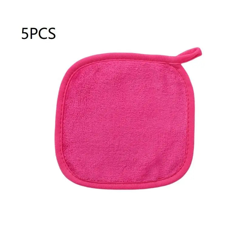 Microfiber Makeup Remover Cloths – 5/7 Pcs Reusable Face Pads