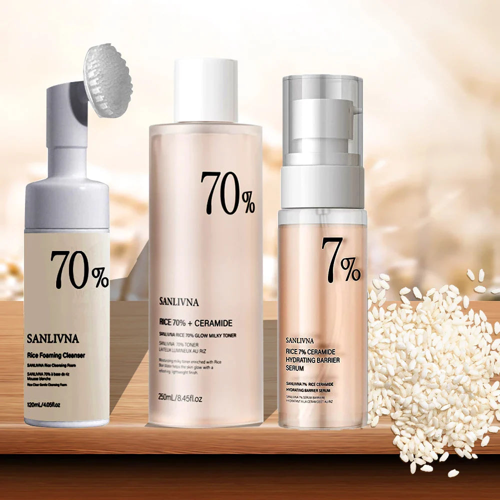SANENDI Rice Toner Set – 70% Rice Extract & Niacinamide