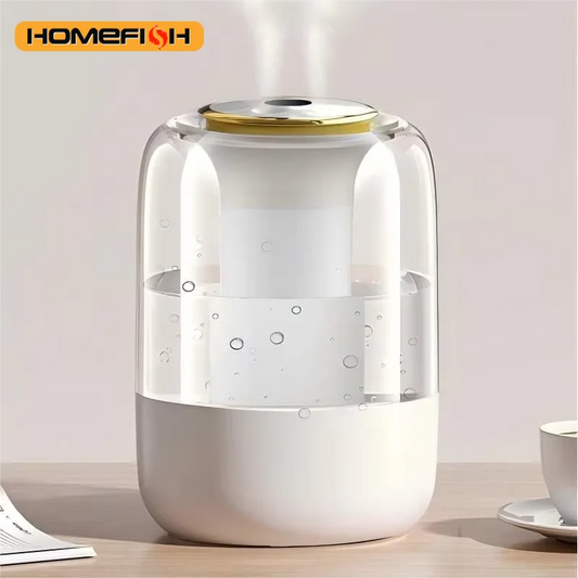 HOMEFISH Quiet Cool Mist Humidifier for Bedroom & Nursery Cool Mist Humidifier Peaceful Pleasures Health and Wellness