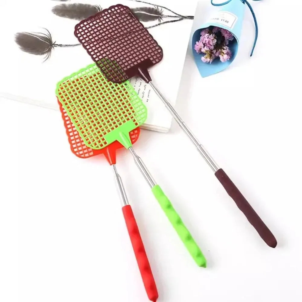 Fly Swatters Telescopic Extendable Prevent Pest Mosquito Garden Adjustable Flapper Trap Retractable Tool Swatter Supplies Peaceful Pleasures Health and Wellness