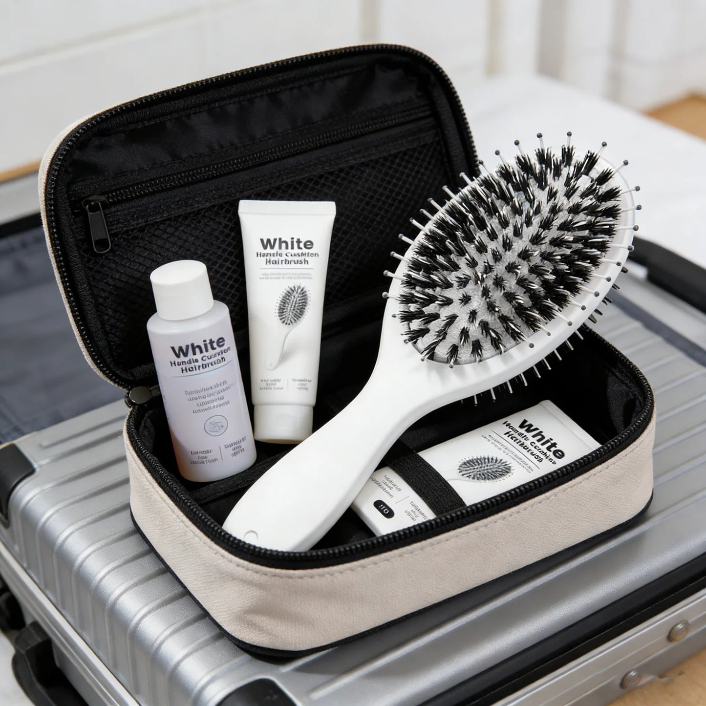 Cushion Hair Brush | Boar Bristle Anti-Frizz Detangler