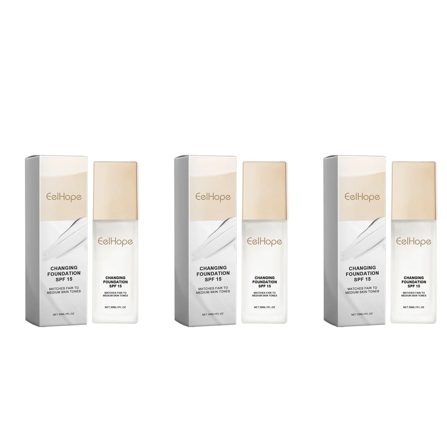 Eelhope Color-Changing Foundation SPF 15 | Hydrating Concealer