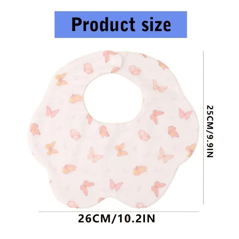 3-Pack Soft Cotton Baby Drool Bibs | Newborn Burp Cloth Set