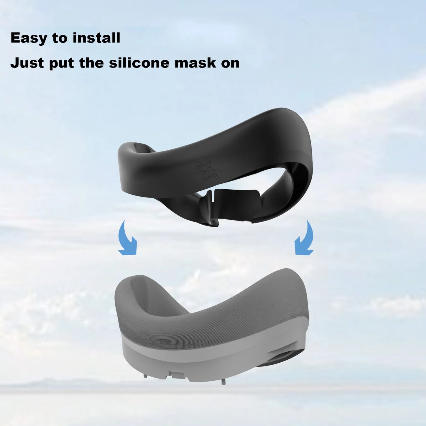 For Pico 4 VR Glasses Replacement Face Interface Protective Cover Sweat-Proof Eye Mask For PICO4 Accessories Silicone Face Cover Peaceful Pleasures Health and Wellness
