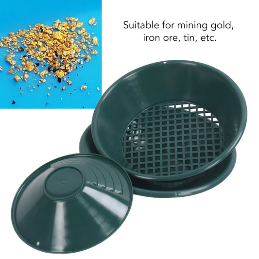 Gold Panning Pan Plastic Washing Hand Operated Round Dredging Peaceful Pleasures Health and Wellness