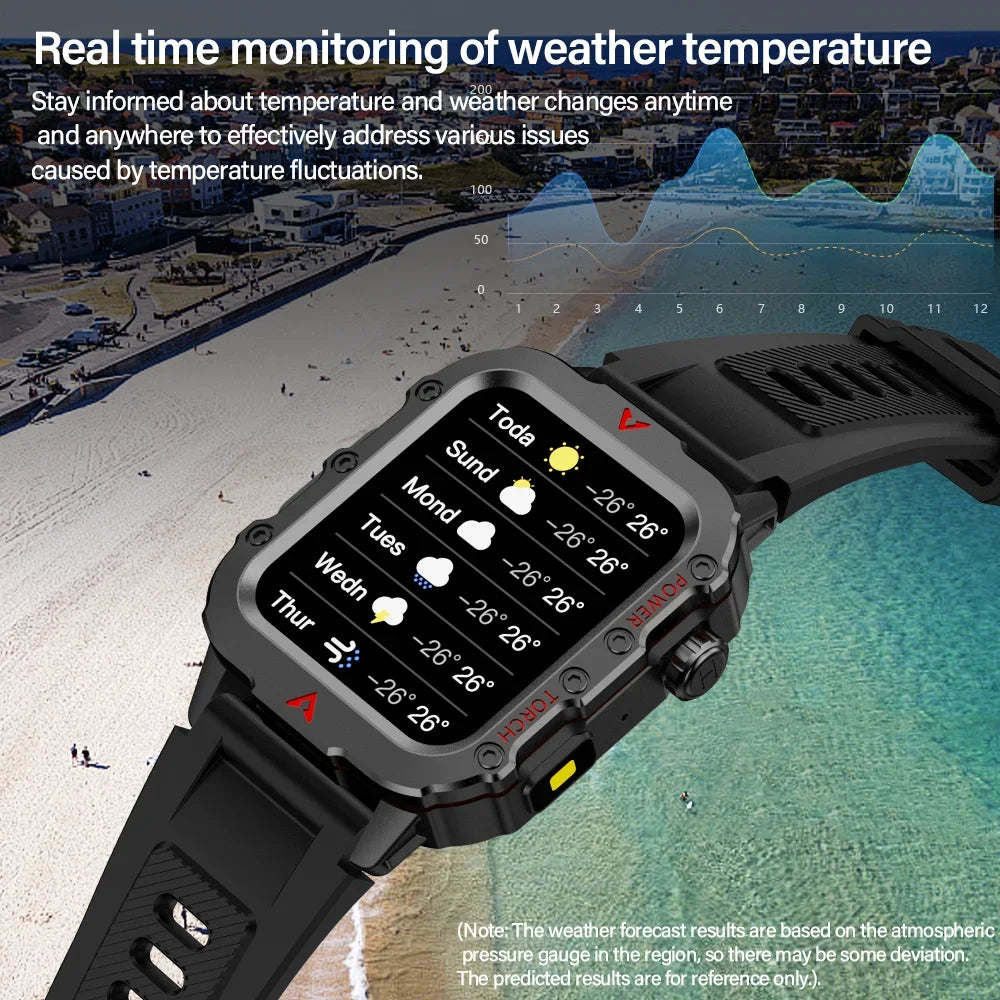 COTAUL Q11 Men's Smartwatch – Bluetooth Call & Fitness Tracker