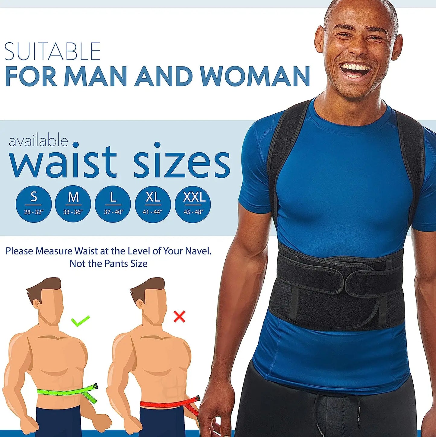 Back Brace Posture Corrector – Lumbar & Shoulder Support