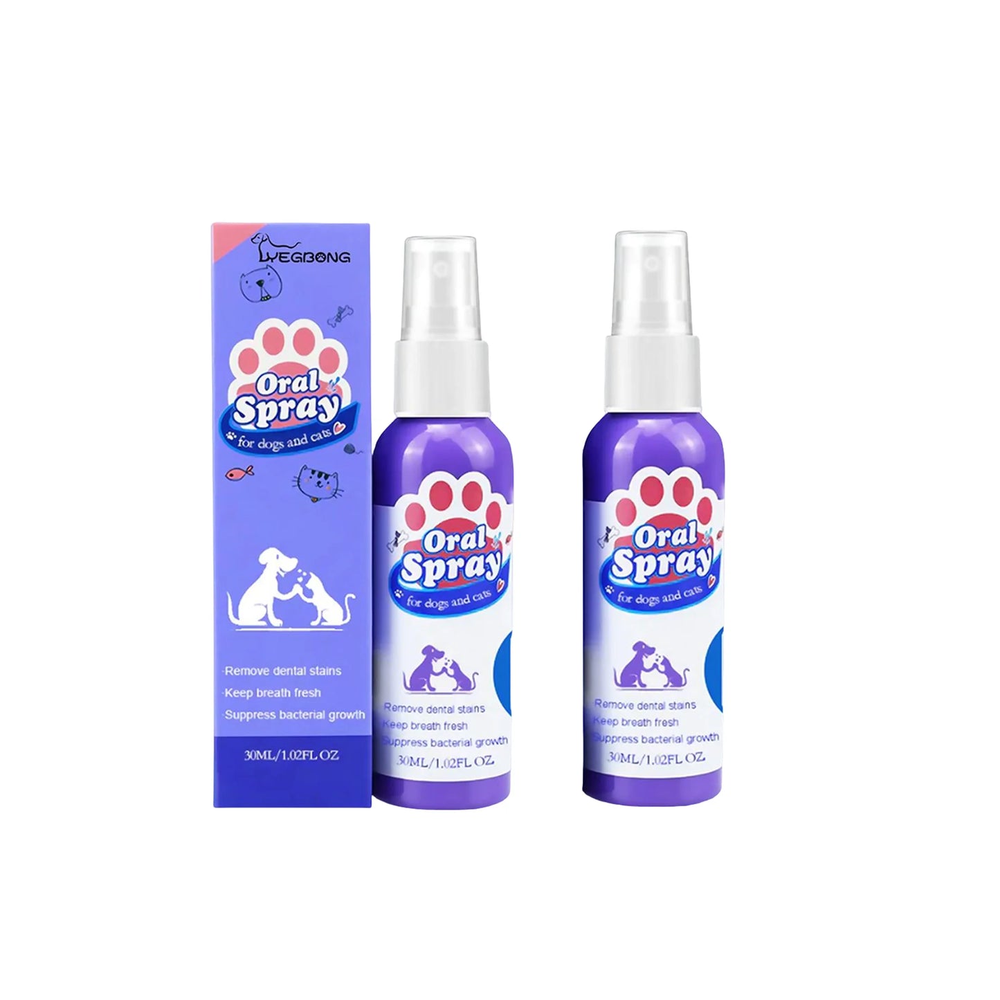 Pet Oral Cleaning Spray – Fresh Breath & Dental Care for Dogs