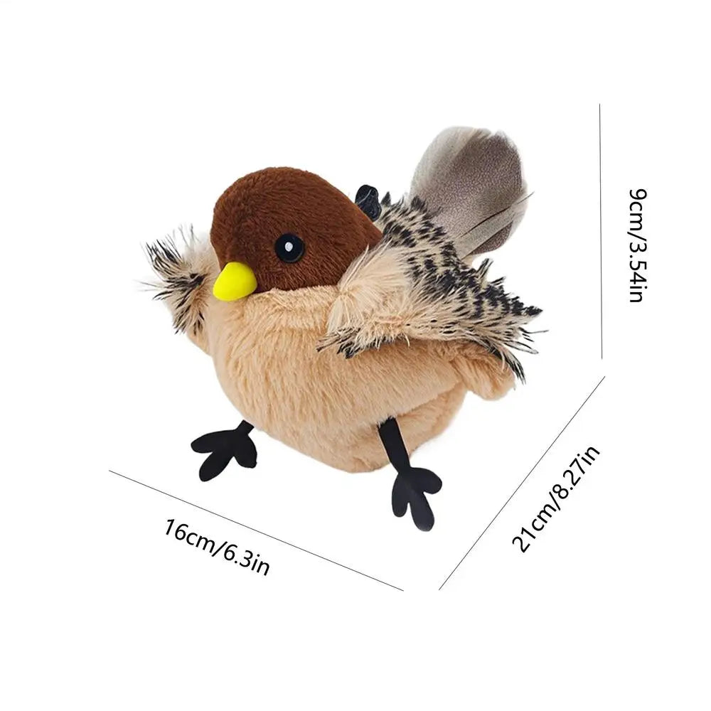 Chirping Bird Cat Toy – Touch Activated Sound & Feather Interactive Cat Toy Peaceful Pleasures Health and Wellness 1 Brazil