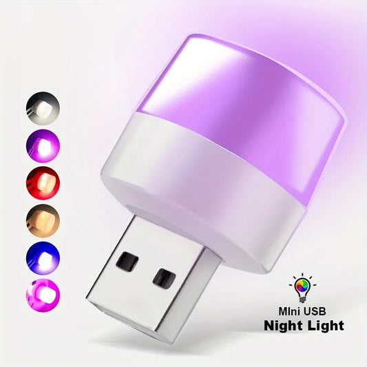 USB LED Atmosphere Night Light 5V | 5 & 10 Pack Mini Lamp USB LED Night Light Peaceful Pleasures Health and Wellness mixed 5pcs