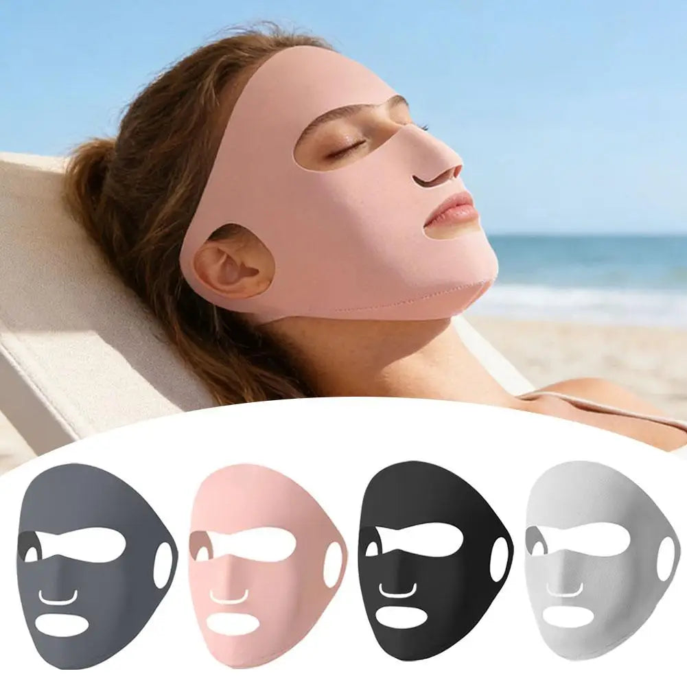 Women's Full Face Sunscreen Mask for Summer UV Protection Peaceful Pleasures Health and Wellness