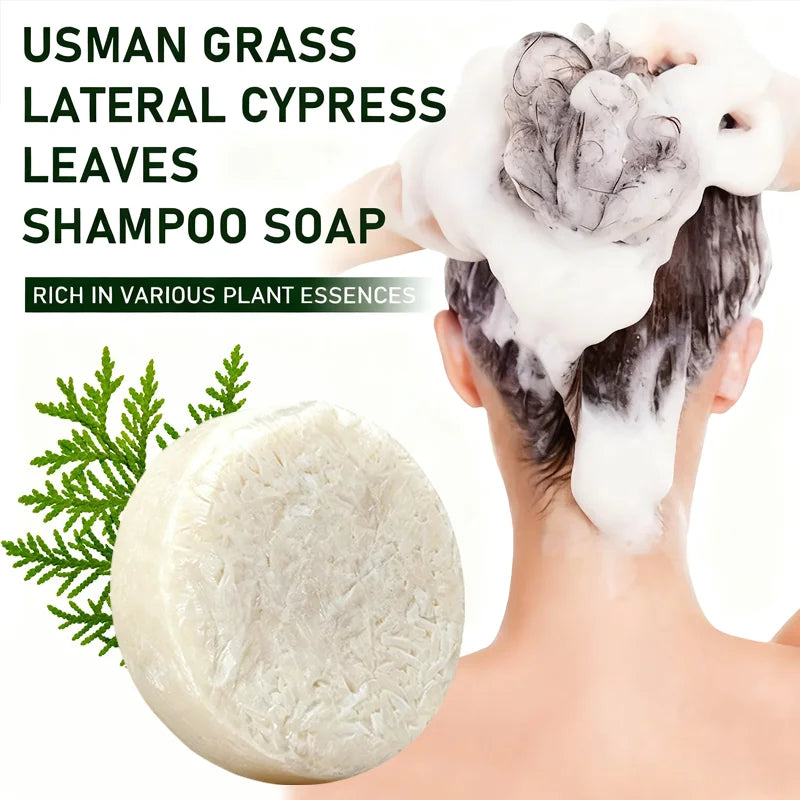YUITIKUE Cypress Ginseng Rosemary Shampoo Bar – Soft Shiny Hair Solid Shampoo Bar Peaceful Pleasures Health and Wellness