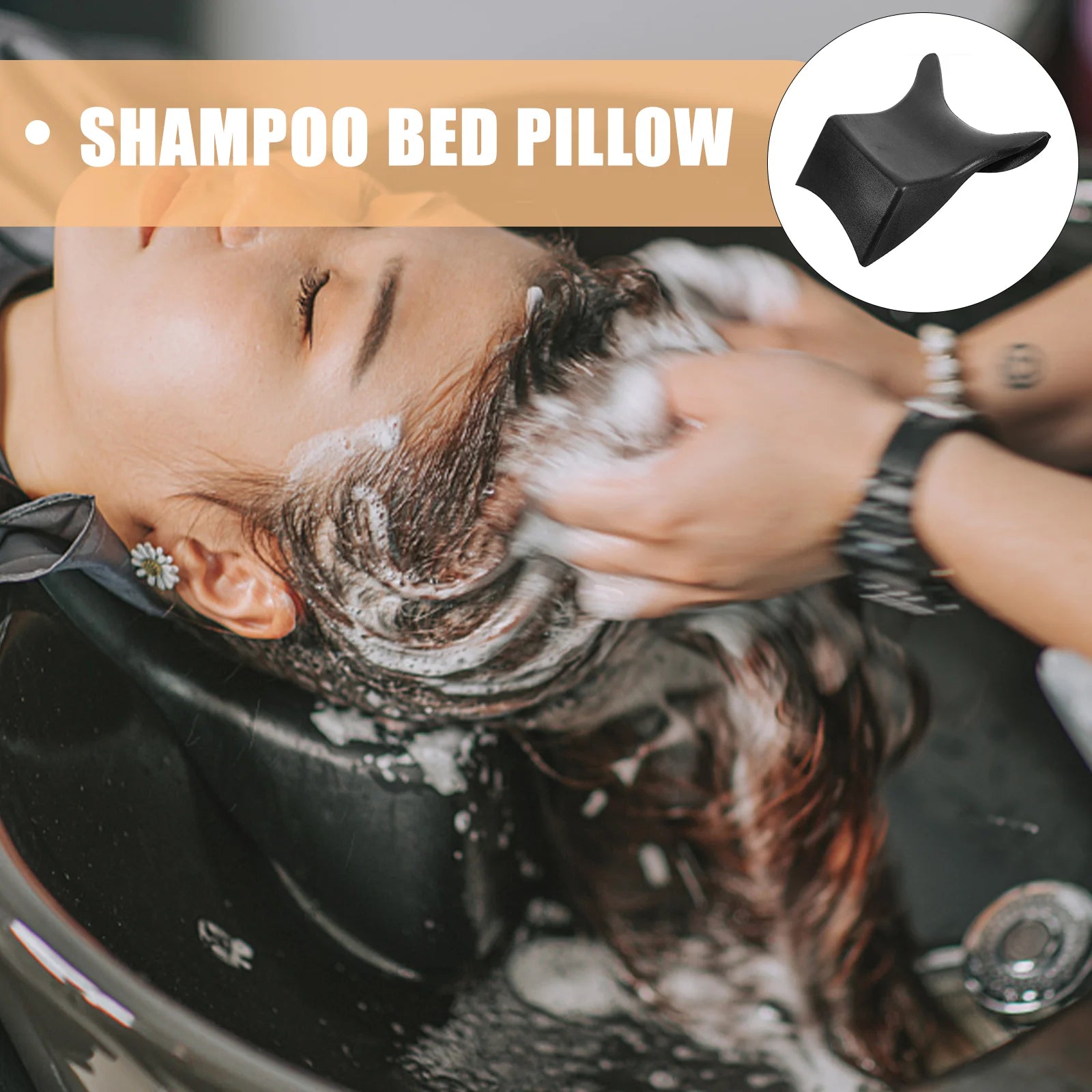Shampoo Bowl Neck Rest Hair Washing Cushion Salon Pillow Bath Head Rest For Spa Pillow Comfortable Neck Cushion Shampoo Peaceful Pleasures Health and Wellness