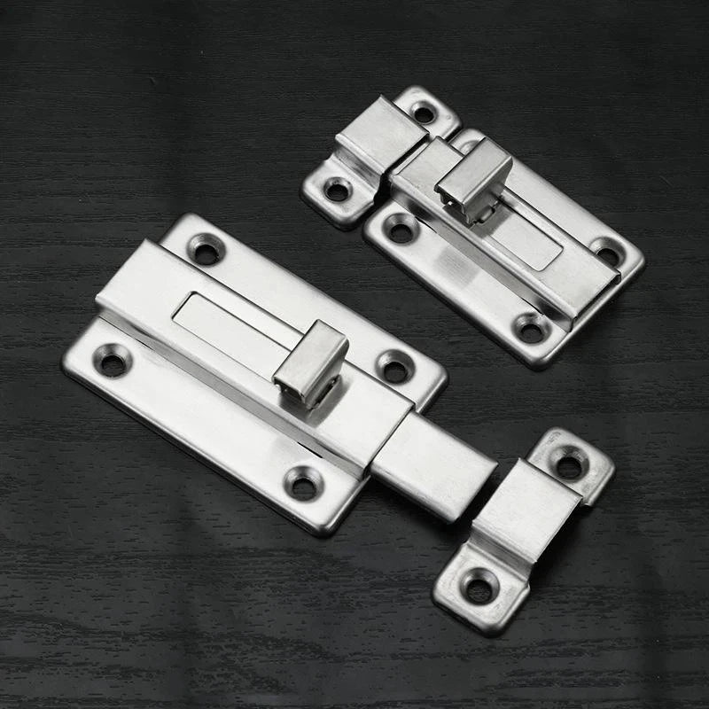 New Self-Elastic Latch Security Bolt Latch Anti-theft Spring Latches Stainless Steel Cabinet Hinges Furniture Supplies Hardware Peaceful Pleasures Health and Wellness