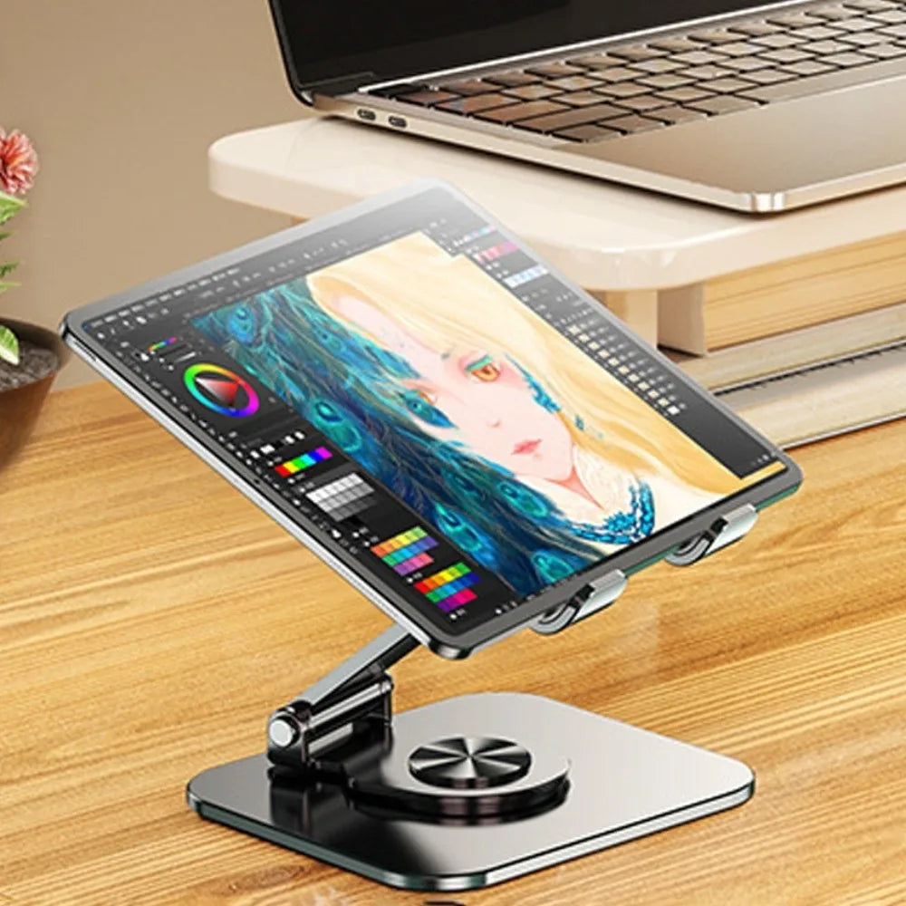 Durable Cat Paw Tablet Stand 360° Rotation Adjustable Tablet Holder Metal Multi Angle Tablet Phone Bracket Tablet/Phone Peaceful Pleasures Health and Wellness