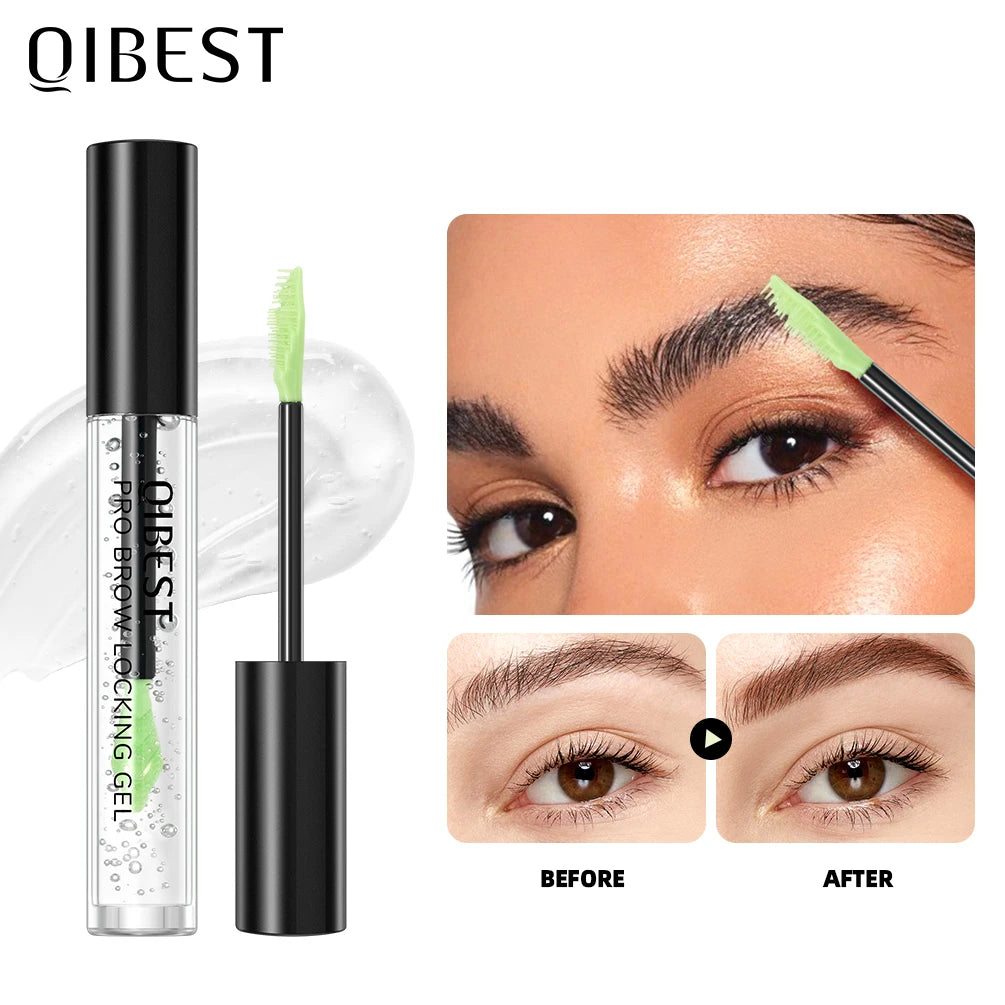 Qibest New Transparent Gel Eyebrow Styling Cream Long Lasting Fixing Brow Soap Makeup Clear Liquid Eyebrow Waterproof Cosmetics Peaceful Pleasures Health and Wellness