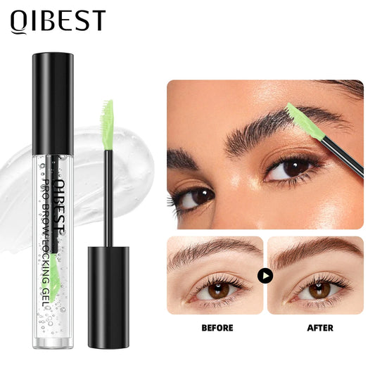 Qibest New Transparent Gel Eyebrow Styling Cream Long Lasting Fixing Brow Soap Makeup Clear Liquid Eyebrow Waterproof Cosmetics Peaceful Pleasures Health and Wellness