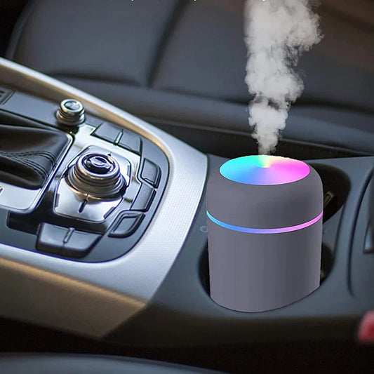 Portable Mini LED Light Cup Spray Humidifier Spray Mist Double Wet Aroma Essential Oil Diffuser H2O Car Air Humidifiers Peaceful Pleasures Health and Wellness