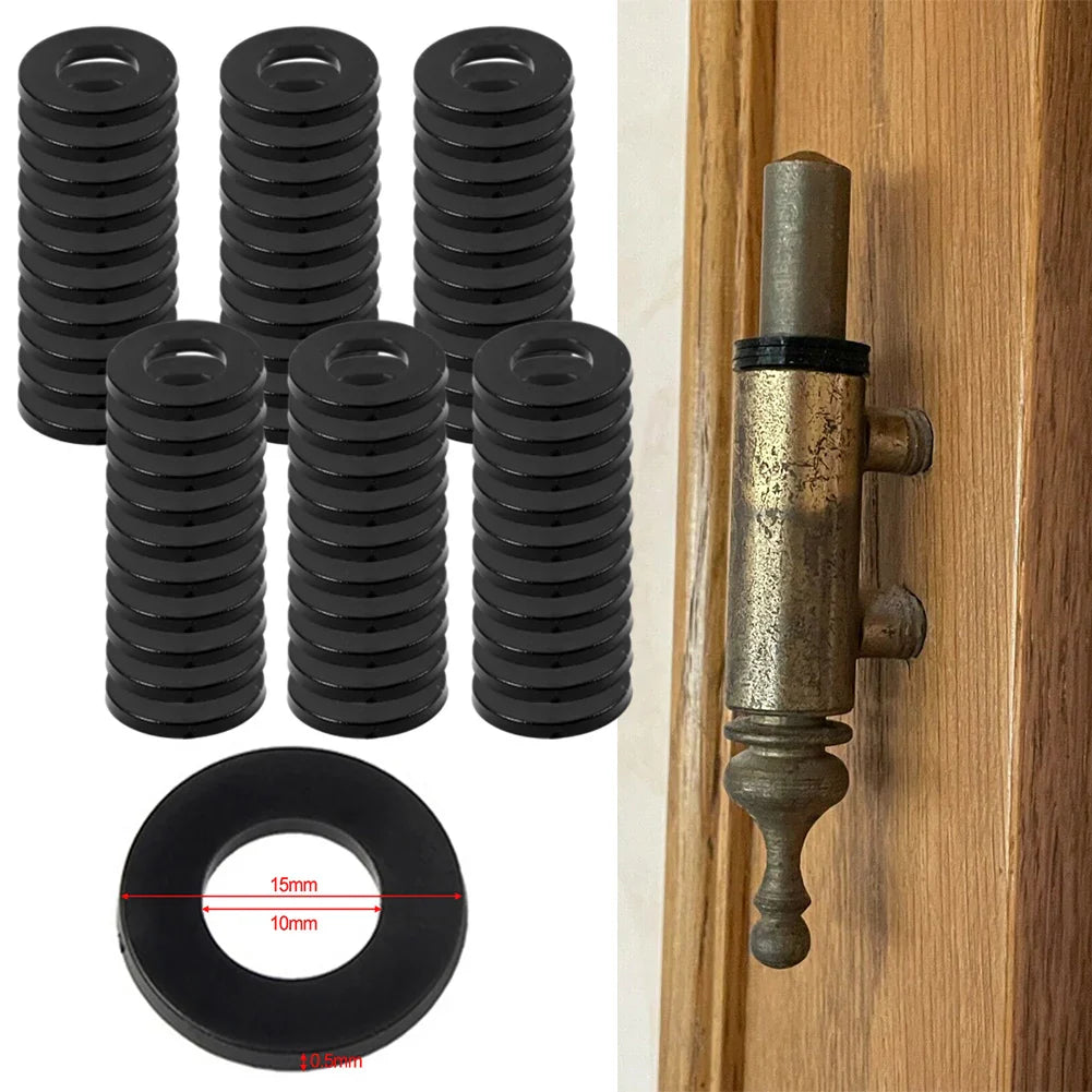 60pcs Plastic Hinge Washer Rings for Interior Doors | 0.5–1.2mm