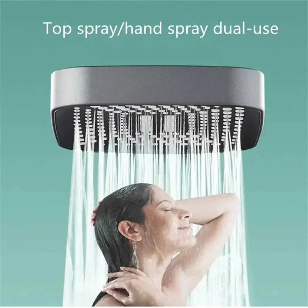 3-Mode Adjustable High-Pressure Handheld Shower Head | Rainfall