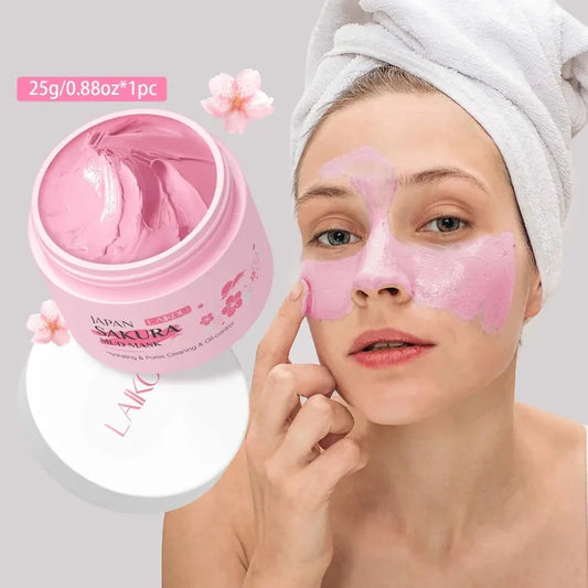 LAIKOU Sakura Mud Mask 25g – Brighten, Cleanse & Oil Control Face Mud Mask Oasis Select Default Title