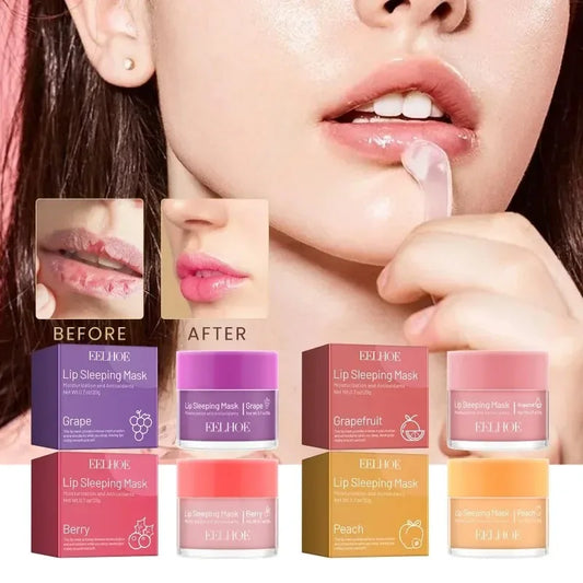 Moisturizing Sleeping Lip Mask Night Lips Care Multiple Colors Cute Makeup Maintenance Lip Anti-Cracking Lip Oil Care Cosmetics Peaceful Pleasures Health and Wellness