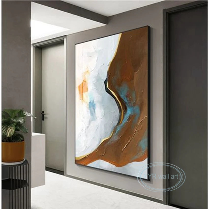 Home Decor Poster Handmade Wall Art Texture Mural Modern Abstract Oil Painting Acrylic Unframed Picture For Living Room Bedroom Peaceful Pleasures Health and Wellness