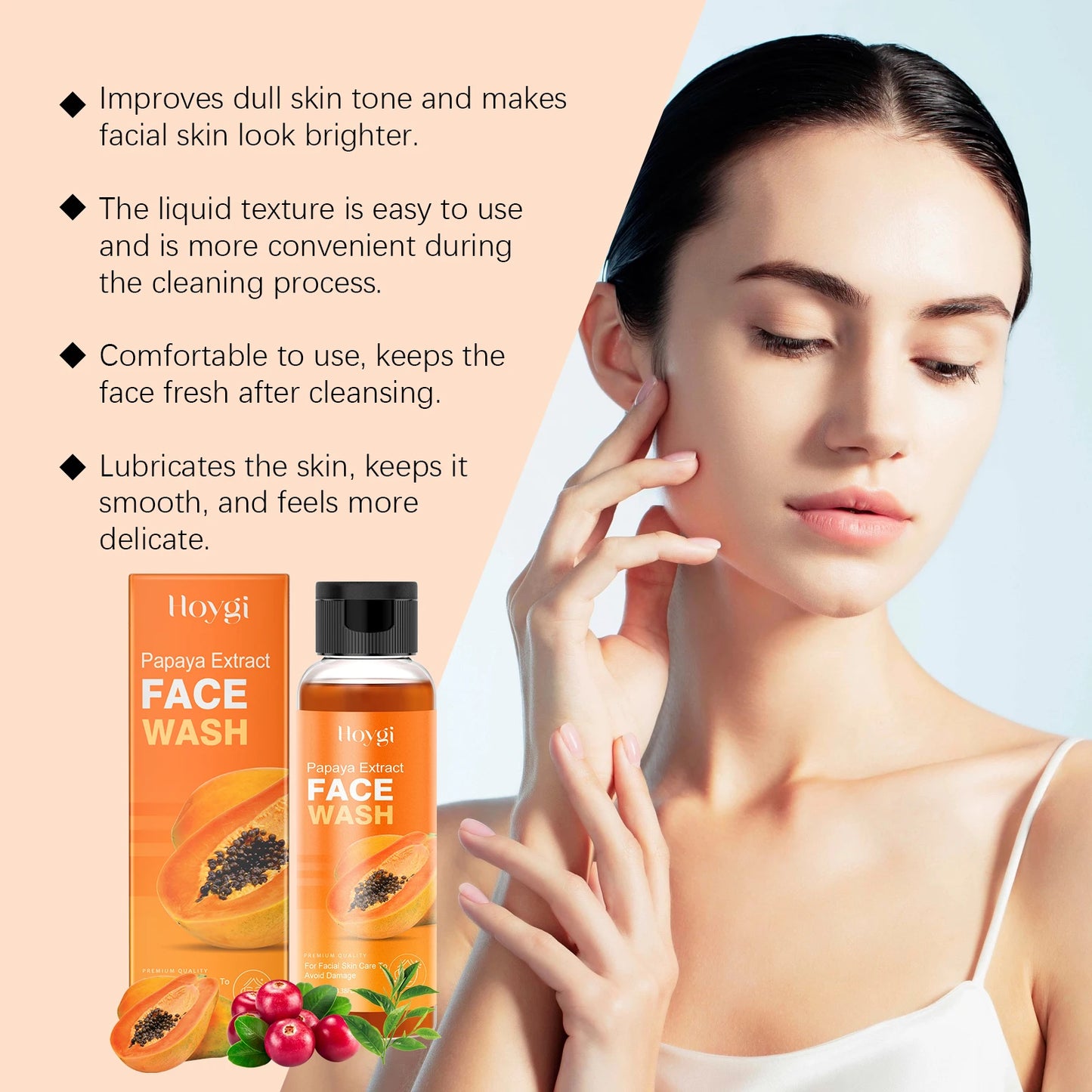 Papaya Face Wash – Oil Control, Brightening & Pore Cleanser