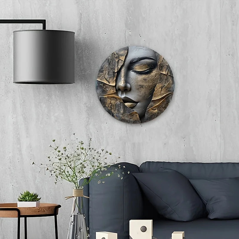 Aluminum Wall Art - Waterproof & Sun-Resistant, Easy-Hang Decor for Living Room, Hallway, and Entryway - Elegant 3D Metal Sculpt Peaceful Pleasures Health and Wellness