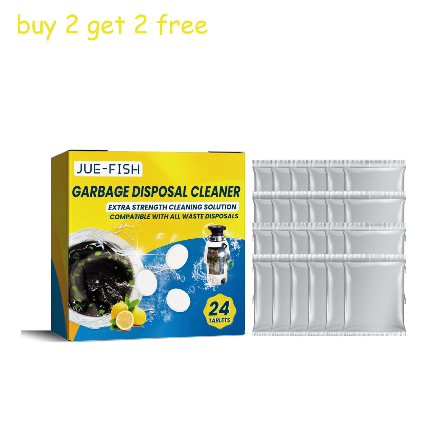 Drain Cleaning Tablets – Sink Cleaner & Deodorizer 24 Pack