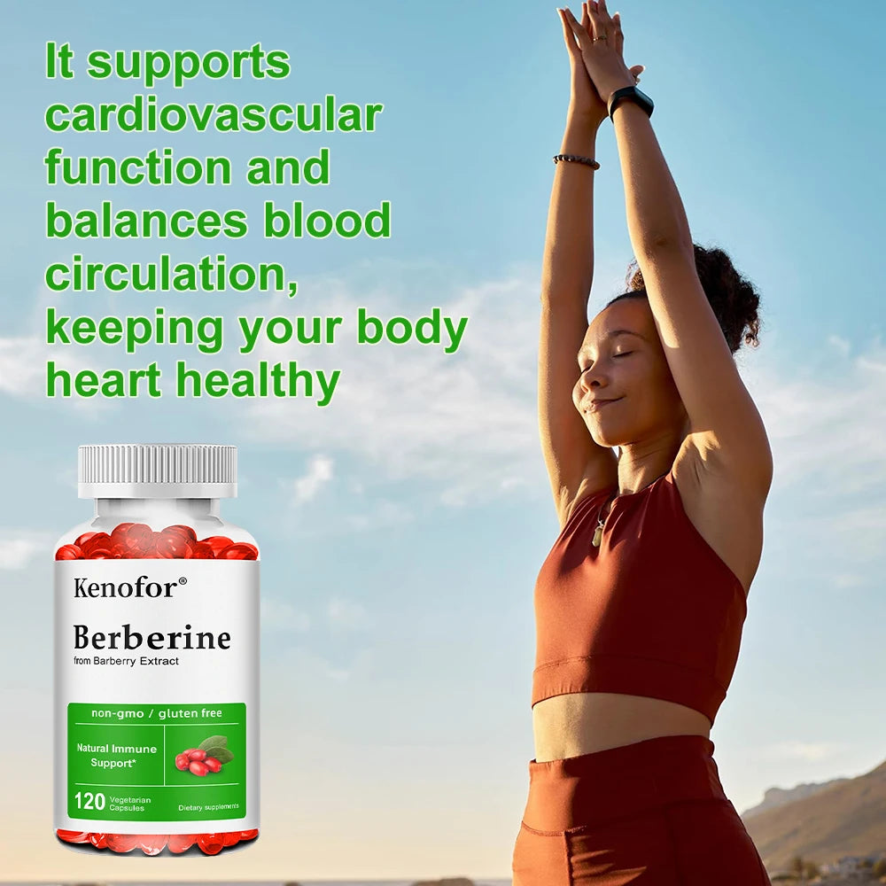 Premium Berberine Supplement Capsules - Supports Immune System Healthy Food Antioxidant,NON-GMO Peaceful Pleasures Health and Wellness