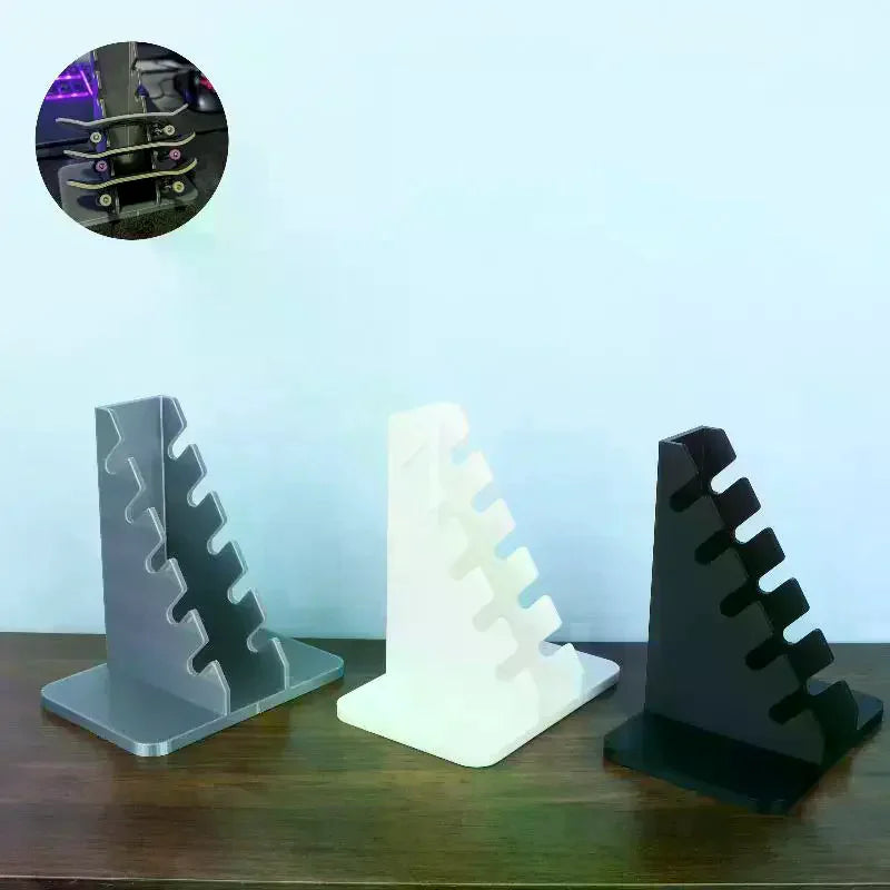 Finger Skateboard Storage Rack Finger Skateboard Organizer Finger Skateboard Desktop Display Rack Holder Home Decoration Peaceful Pleasures Health and Wellness