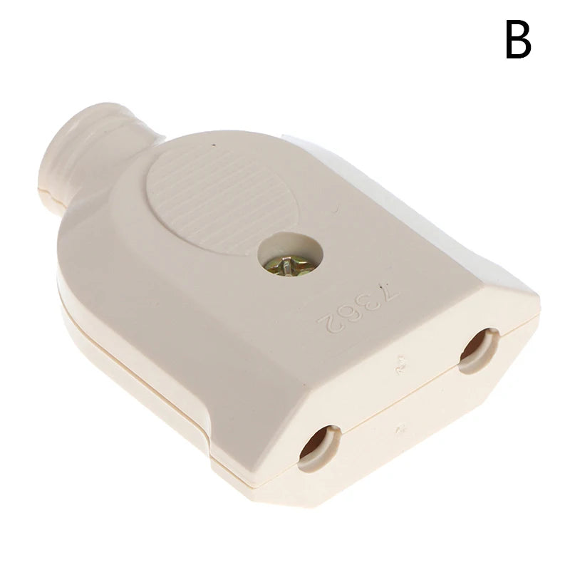 New 2 Pin EU Plug Male Female electronic Connector Socket Wiring Power Extension Peaceful Pleasures Health and Wellness B 0