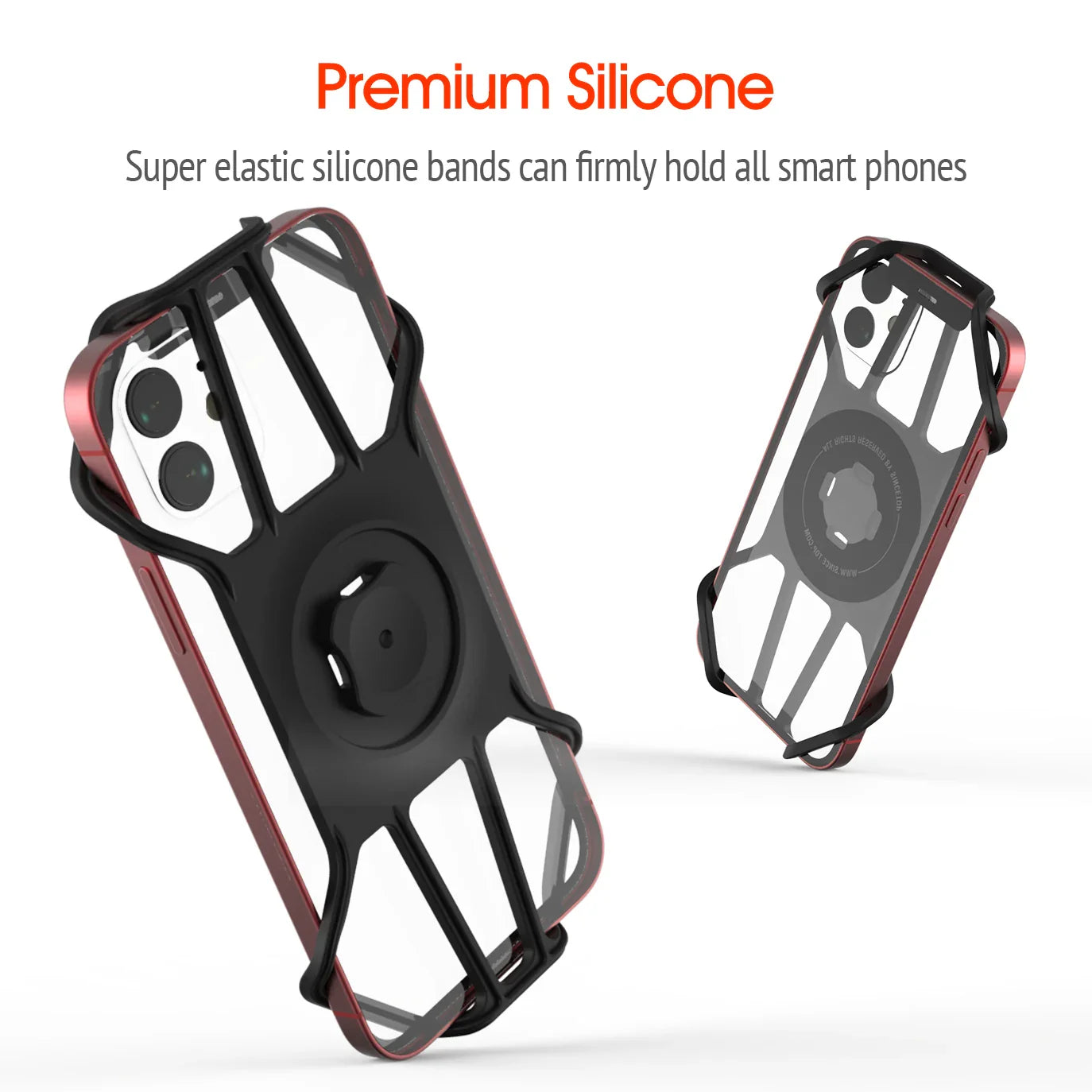 Silicone Phone Holder Adapter – Bike, Motorcycle & Scooter Mount