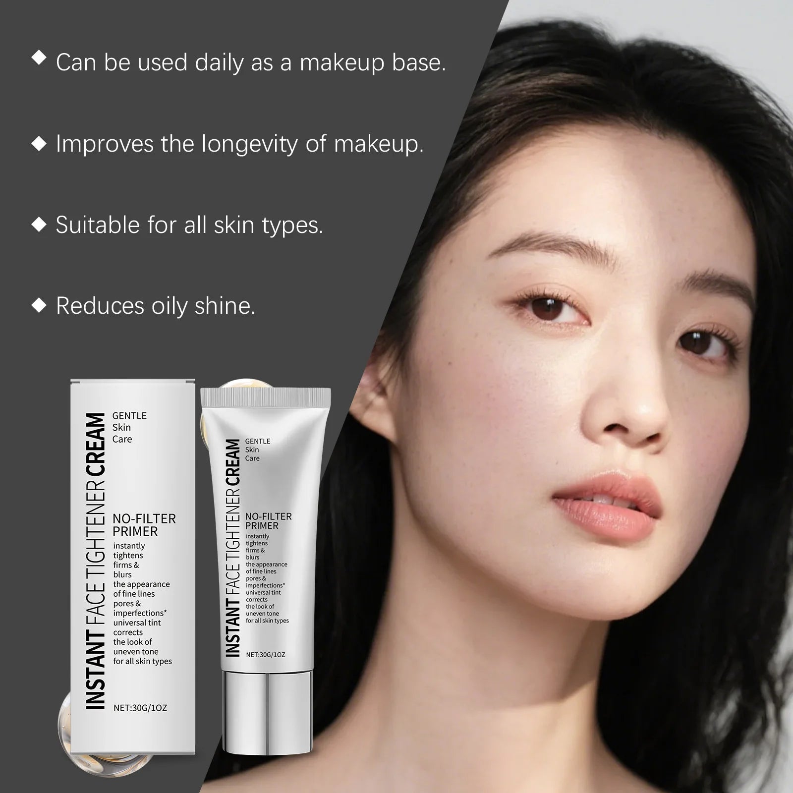 Facial Makeup Primer Firming Skin Reduce Oily Shine Create A Flawless Foundation Enhance Skin Barrier Instant Tighten Face Cream Peaceful Pleasures Health and Wellness