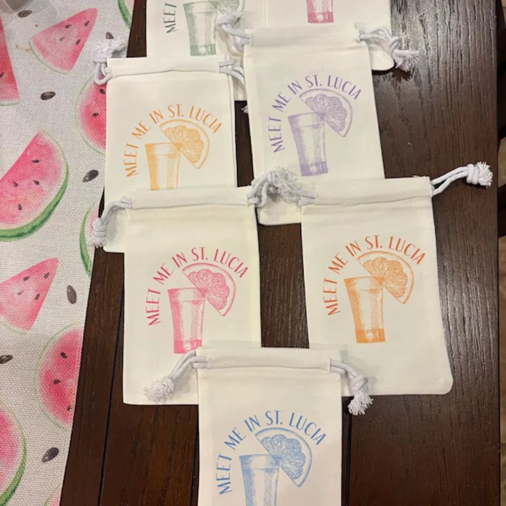 Custom Hangover Kit Bags – Bachelorette & Wedding Favors Party Favor Bag Peaceful Pleasures Health and Wellness