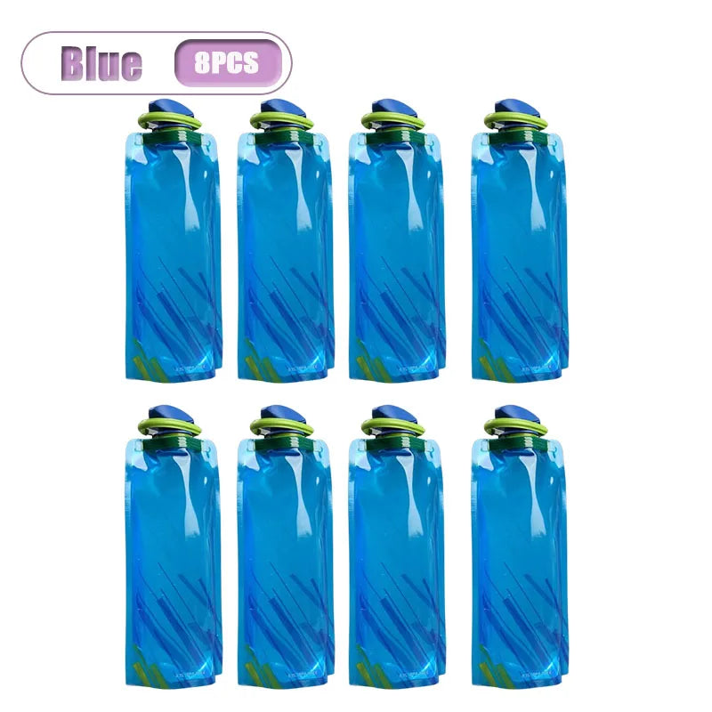 Collapsible Water Bag 700ml | Foldable Flask Hiking Camping
