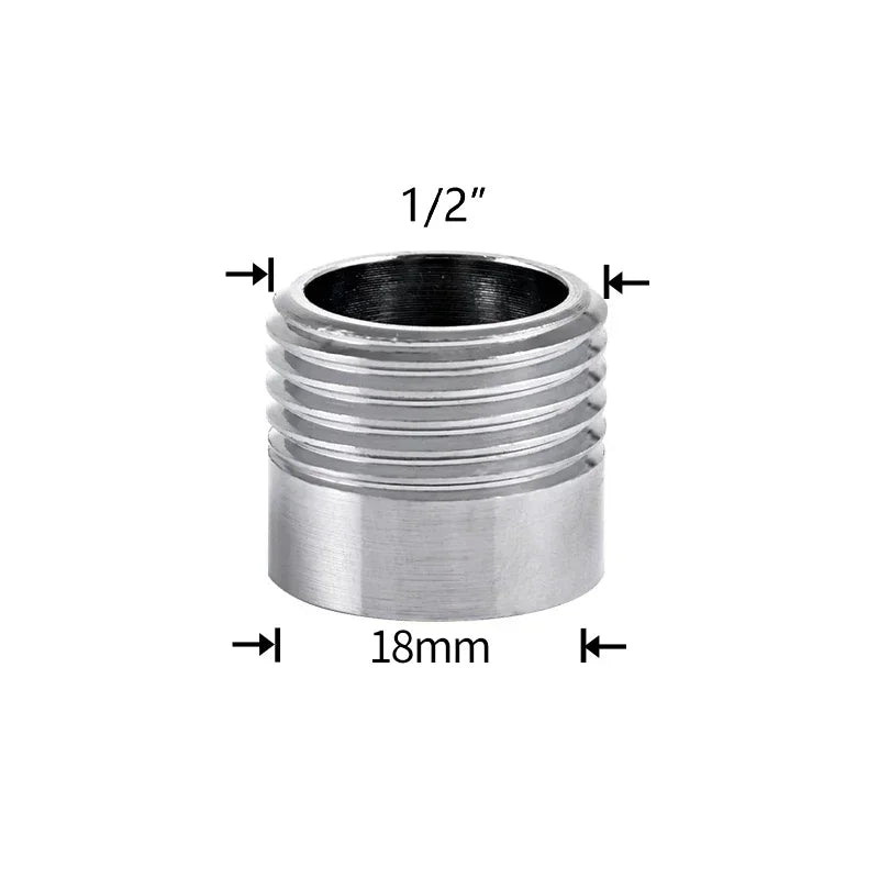 Brass Faucet Thread Adapter 1/2" to M16–M32 Tap Coupler