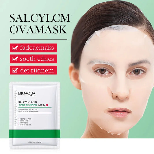 BIOAQUA Salicylic Acid Acne Face Mask – Moisturizing & Brightening Acne Sheet Mask Peaceful Pleasures Health and Wellness