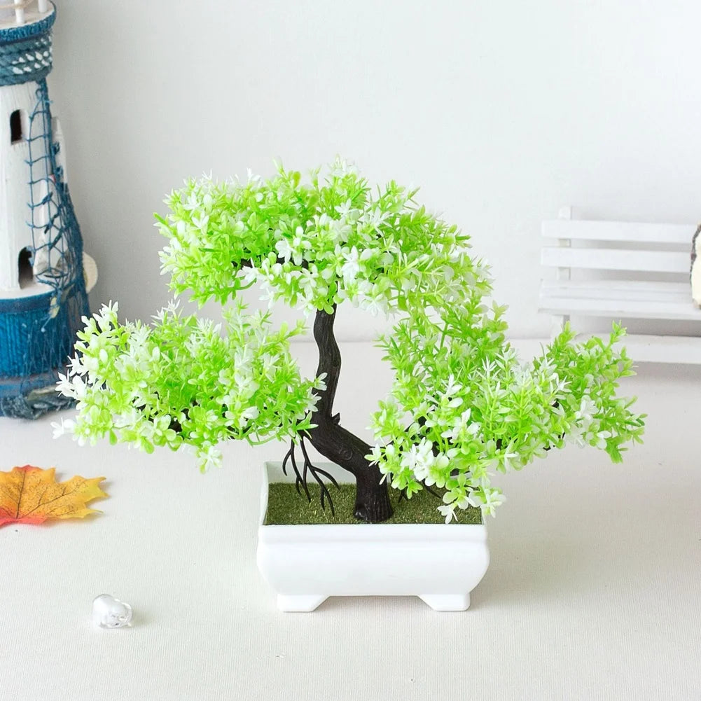 Artificial Plants Decoration Potted Fake Pot Bonsai Simulation Pine