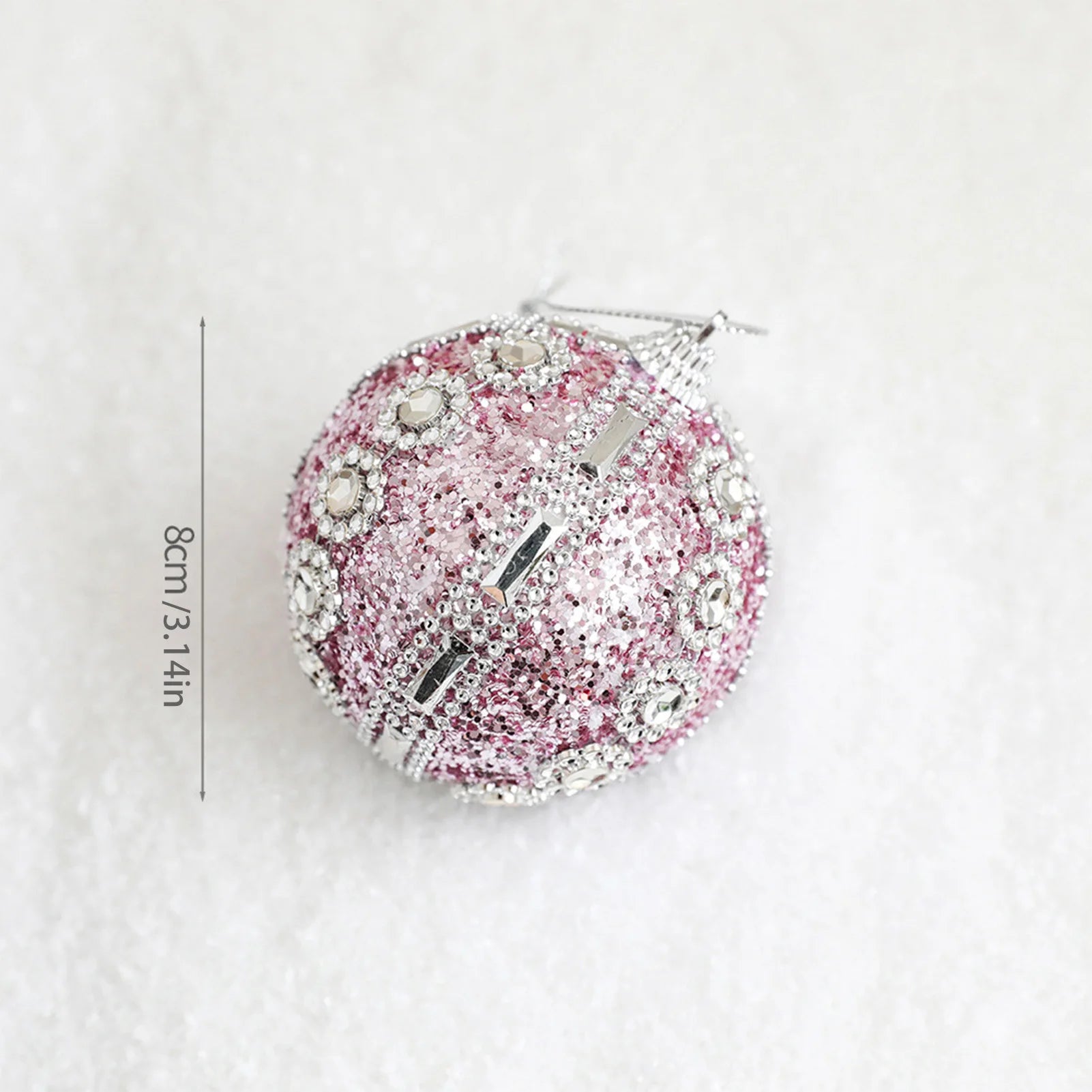 Christmas Decorative Hanging Ball Convenient to Install Sparkling Ball Ornaments Suitable for Home Office Shop Peaceful Pleasures Health and Wellness