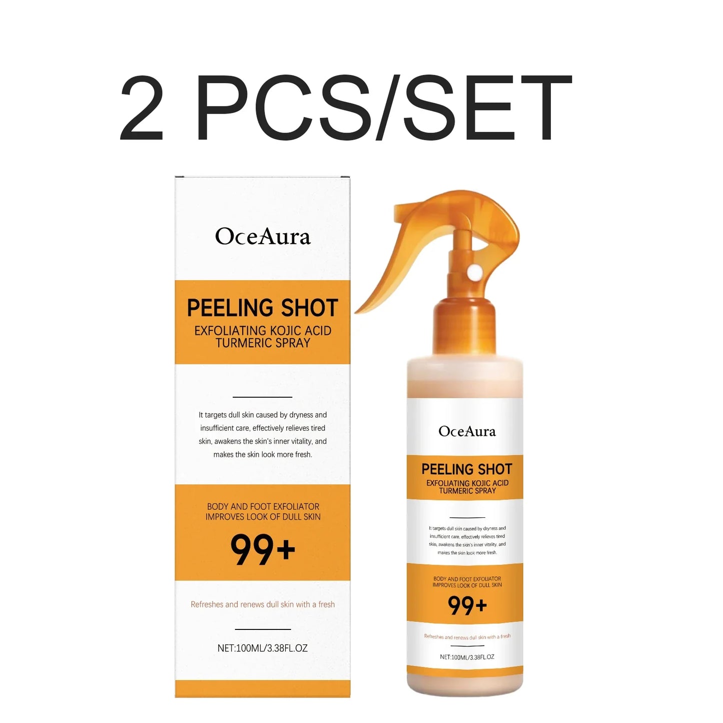 Kojic Acid & Turmeric Brightening Body Spray – All Skin Types